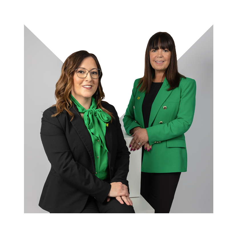 Judy Bourne and Patricia Baila - owners of Monks Estate & Letting Agents